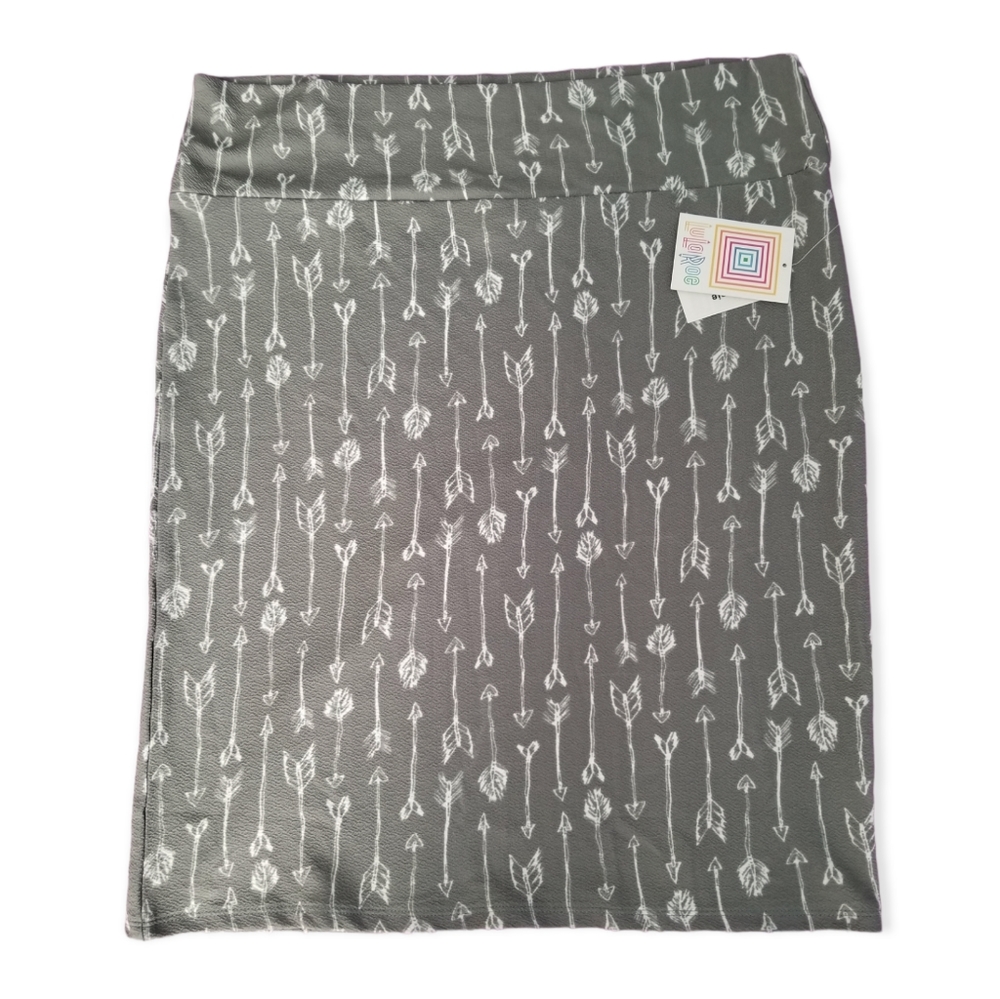 3/$25 Gray Arrow LuLaRoe Cassie Skirt